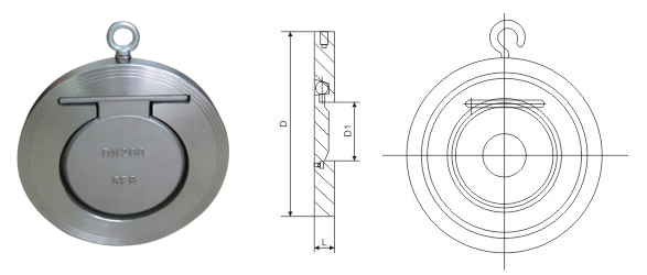h74w對夾式超薄型止回閥 h74w對夾式超薄型止回閥